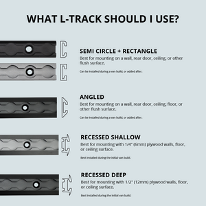 VanEssential Recessed Deep Venture L-Track (2 Pack)