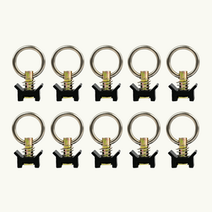 VanEssential Venture L-Track Adjustable Single Stud with Stainless Steel Ring (10 Pack)