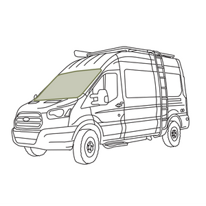 VanEssential Ford Transit Reflective Front Windshield Cover