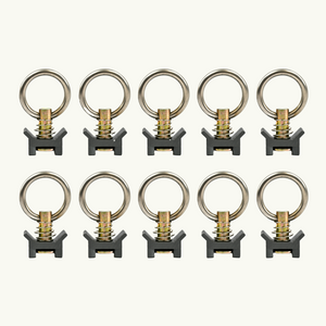 VanEssential Venture L-Track Adjustable Single Stud with Stainless Steel Ring (10 Pack)