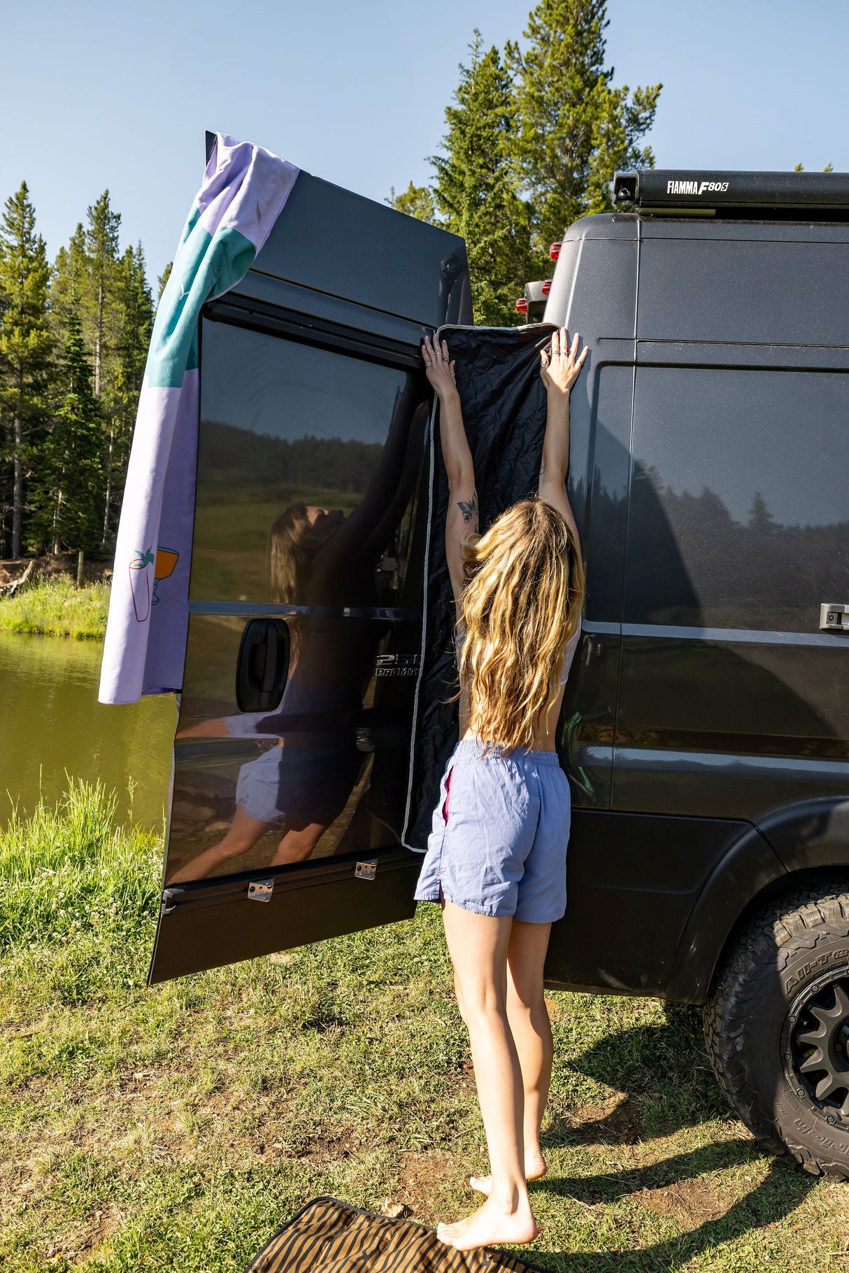 VanEssential Rear Door Shower Screen