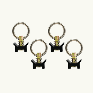 VanEssential Venture L-Track Adjustable Single Stud with Stainless Steel Ring (4 Pack)