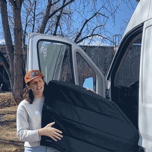 VanEssential Ram Promaster Stealth Front Door Window Covers (Pair)