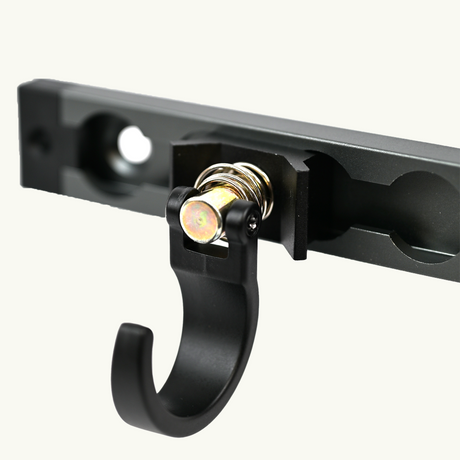 VanEssential Venture L-Track Spring Loaded Single Stud with Hook (2 Pack)
