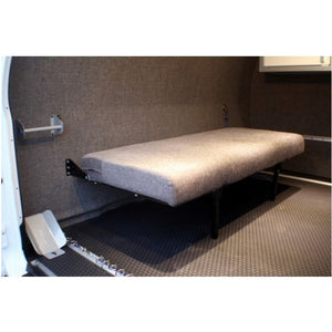 RB Components 58" Folding Bench Seat - Charcoal Cloth