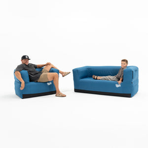 Slouch Couch Solo Inflatable Couch - Basecamp Blue