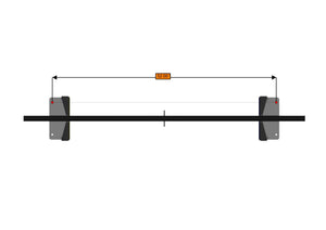 RB Components 2007+, Roof Bar 64" Wide - 12" Lift - High Roof - AC/Vent Cover Restrictions