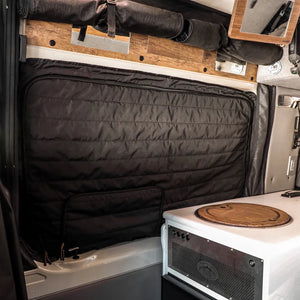 Canyon Adventure Vans CLIMA-SHADE Insulated Sliding Door Window Cover for Storyteller Overland Mode