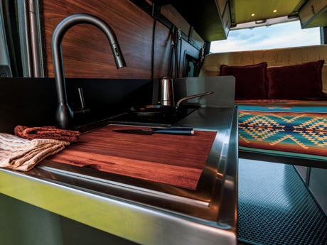 Virtus Vans Mercedes Sprinter 40" Kitchen Cabinet with Sink & Induction Cooktop