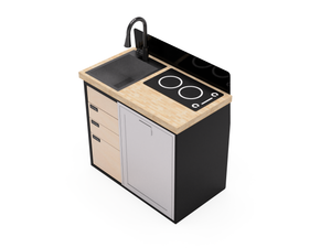 Virtus Vans Mercedes Sprinter 40" Kitchen Cabinet with Sink & Induction Cooktop