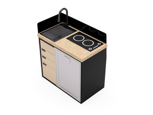Virtus Vans Mercedes Sprinter 40" Kitchen Cabinet with Sink & Induction Cooktop