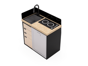 Virtus Vans Mercedes Sprinter 40" Kitchen Cabinet with Sink & Induction Cooktop
