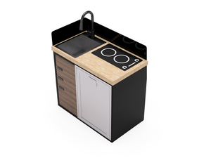 Virtus Vans Mercedes Sprinter 40" Kitchen Cabinet with Sink & Induction Cooktop