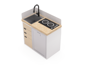 Virtus Vans Mercedes Sprinter 40" Kitchen Cabinet with Sink & Induction Cooktop