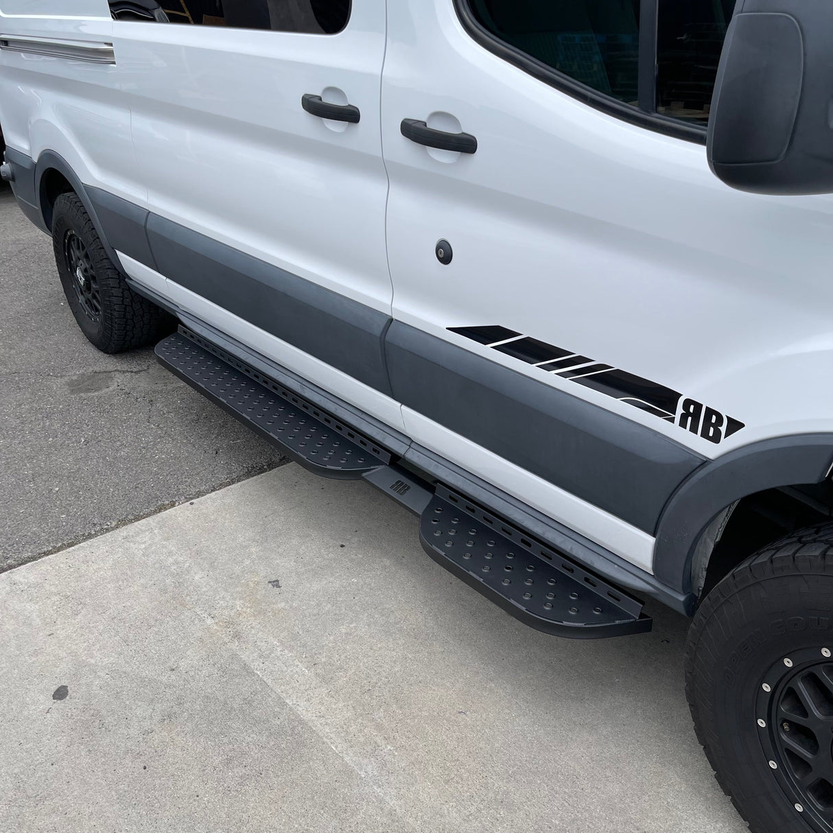 RB Components Transit Van Side Steps DSS,PSL