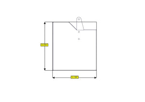 RB Components Sofa Storage Box, 58", Shallow