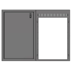 RB Components 48in Galley - Isotherm 130 Fridge Base Cabinet