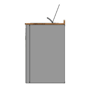 RB Components 48in Galley - Isotherm 130 Fridge Base Cabinet
