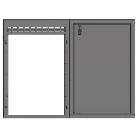 RB Components 48in Galley - Isotherm 130 Fridge Base Cabinet