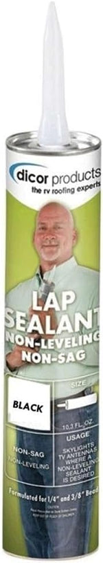 Dicor Self-Leveling Lap Sealant for RV Roof Vents - Black