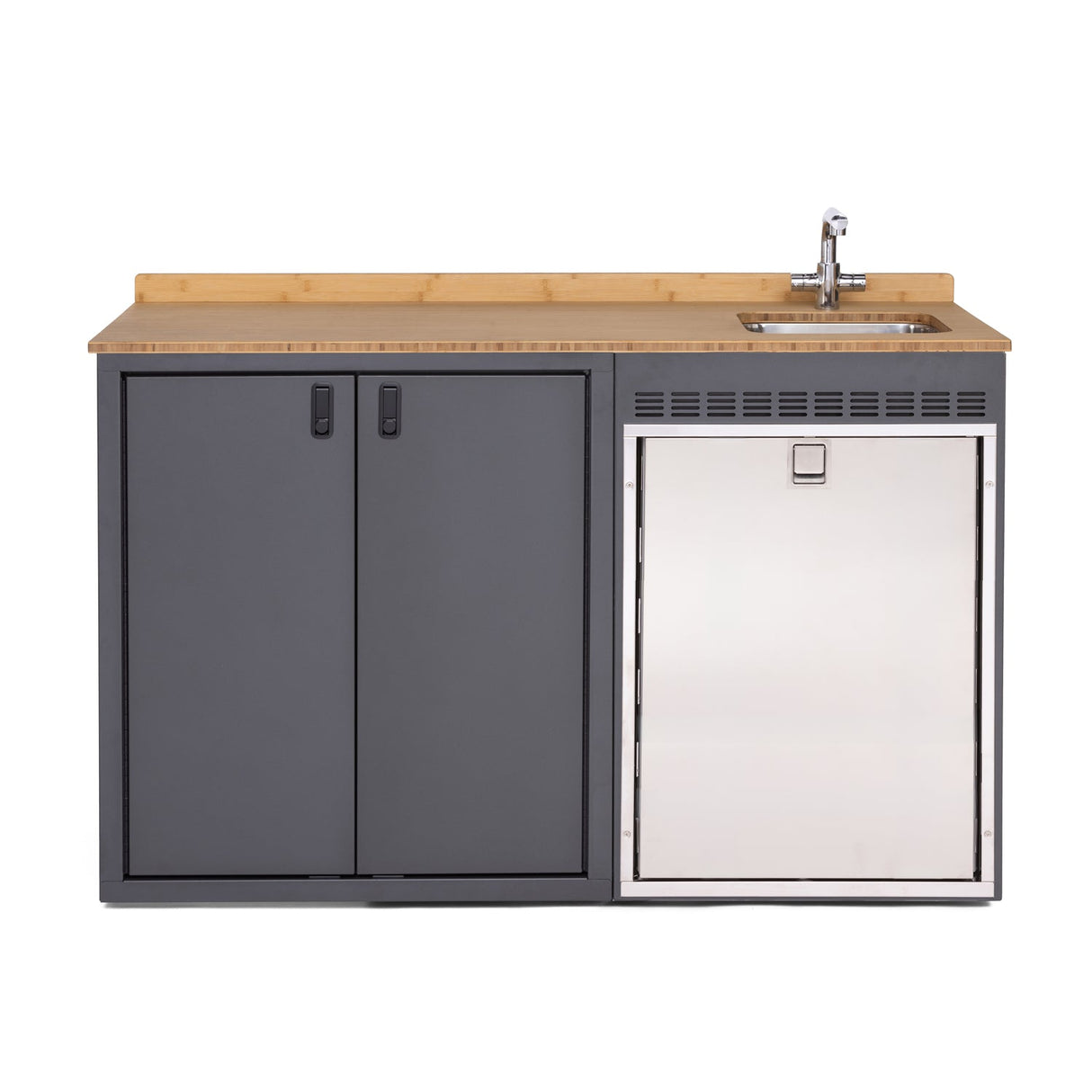 RB Components 56in Galley - Isotherm 130 Fridge Base Cabinet