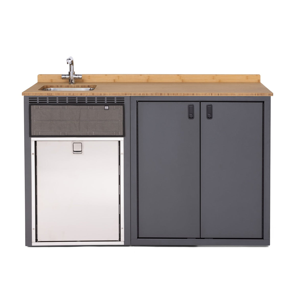 RB Components 56in Galley - Isotherm 85 Fridge Base Cabinet