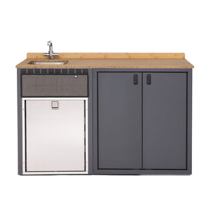 RB Components 56in Galley - Isotherm 85 Fridge Base Cabinet