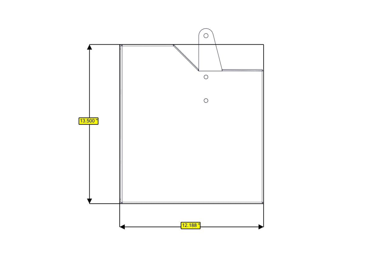 RB Components Sofa Storage Box, 76", Shallow