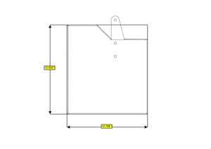 RB Components Sofa Storage Box, 76", Shallow
