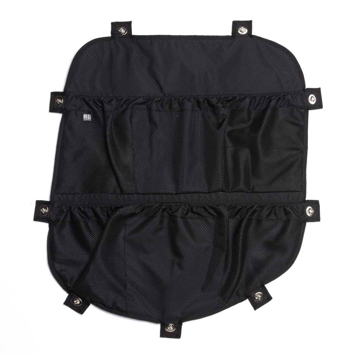 RB Components 2019+ Sprinter Van Fabric - Rear Door Window Multi Compartment Stuff Bag