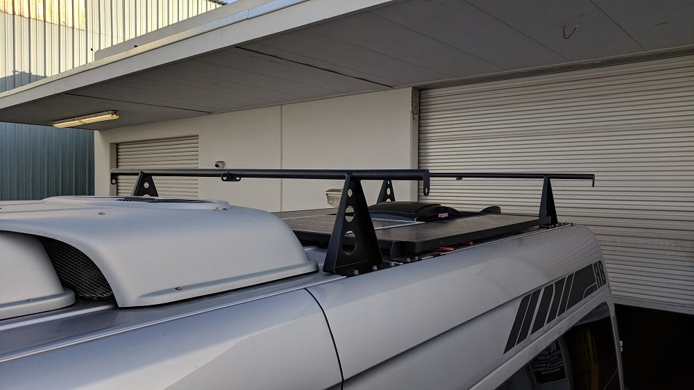 RB Components 2007+, Roof Bar 64" Wide - 12" Lift - High Roof - AC/Vent Cover Restrictions