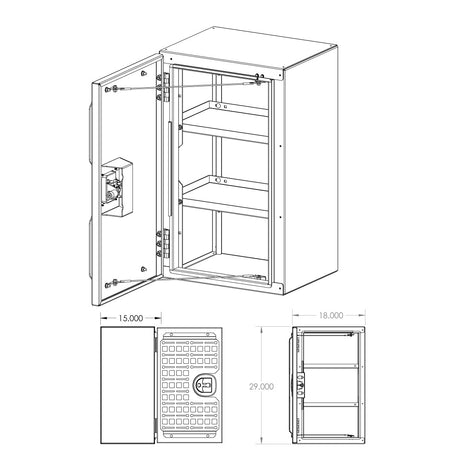 RB Components Rear Door Storage Box - Small