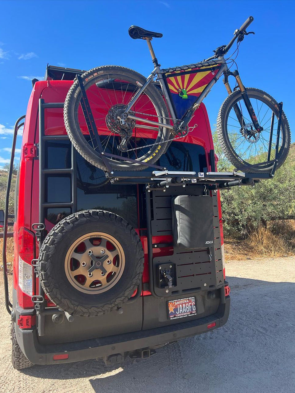 Aluminess Ford Transit (2015+)  BackPACK Rear Door Carrier