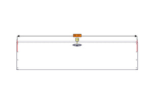 RB Components Sofa Storage Box, 58", Shallow