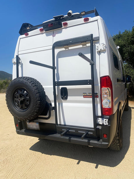 Aluminess 2013+ Promaster Passenger Side Bike Carrier (2 short & 2 long posts) - Campervan HQ