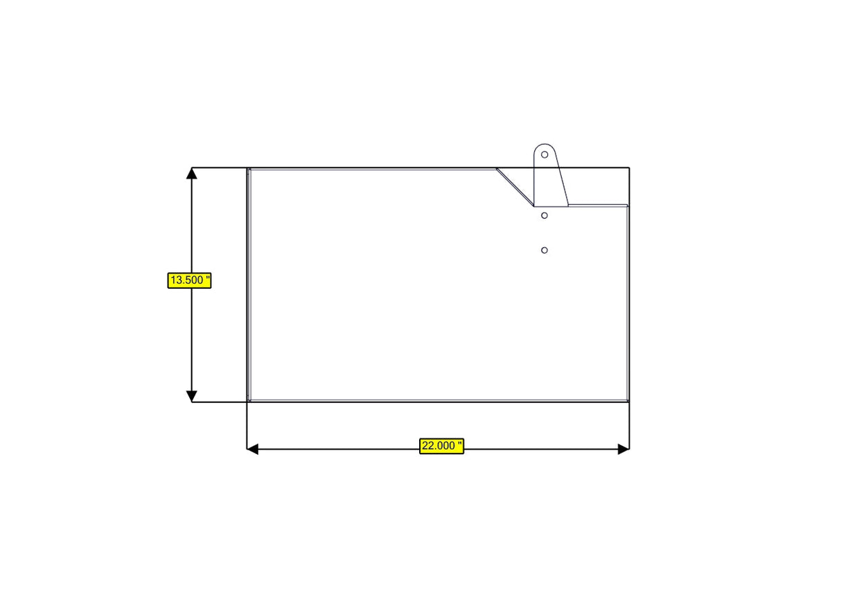 RB Components Sofa Storage Box, 76", Deep