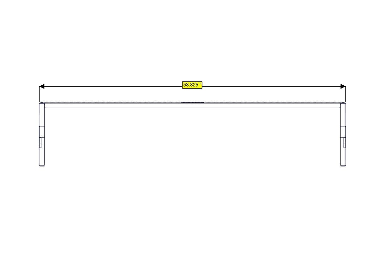 RB Components Sofa Storage Box, 58", Shallow