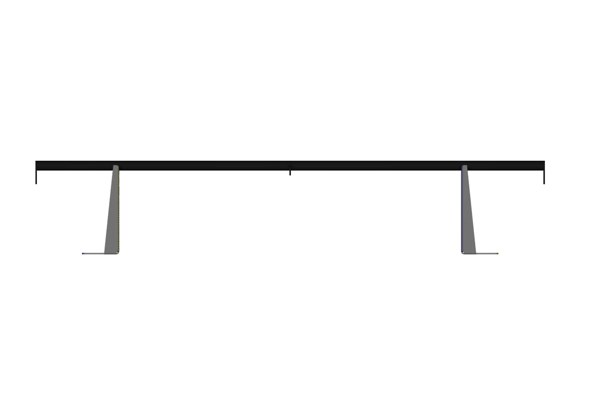 RB Components 2007+, Roof Bar 64" Wide - 12" Lift - High Roof - AC/Vent Cover Restrictions