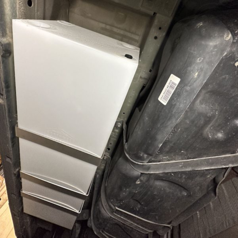Northwest Conversions 20 Gallon Driver Side Transit Undercarriage Water Tank