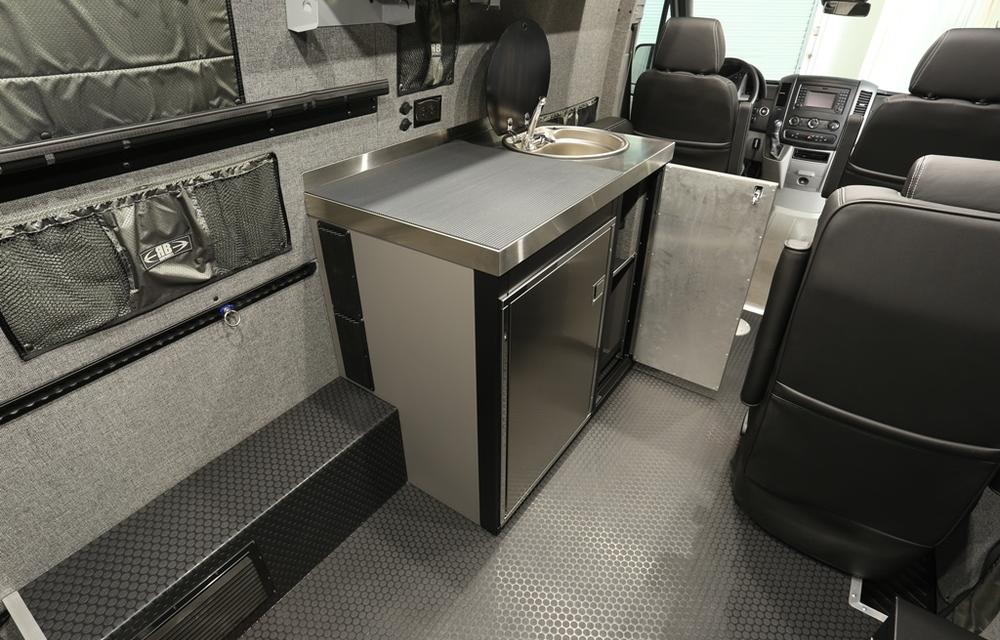 RB Components 24in Galley - Isotherm 130 Fridge Base Cabinet