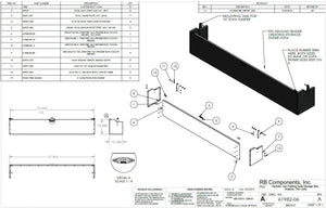 RB Components Sofa Storage Box, 76", Shallow