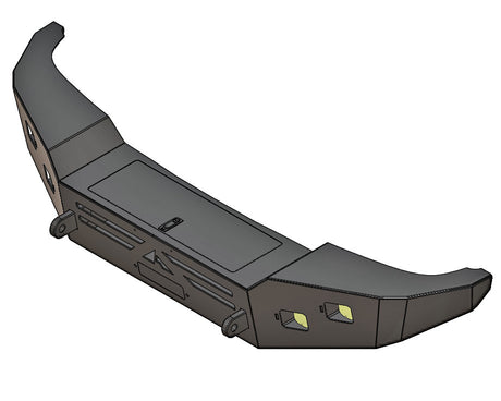 Aluminess Ford E-Series Front Winch Bumper (1992-2007)_ISO View - Campervan HQ