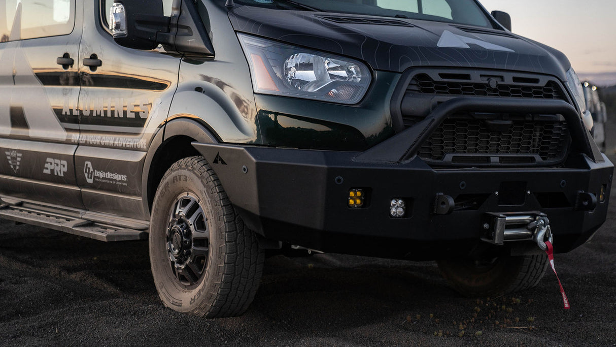 Aluminess 2020+ Ford Transit Front Winch Bumper With Bull Bar