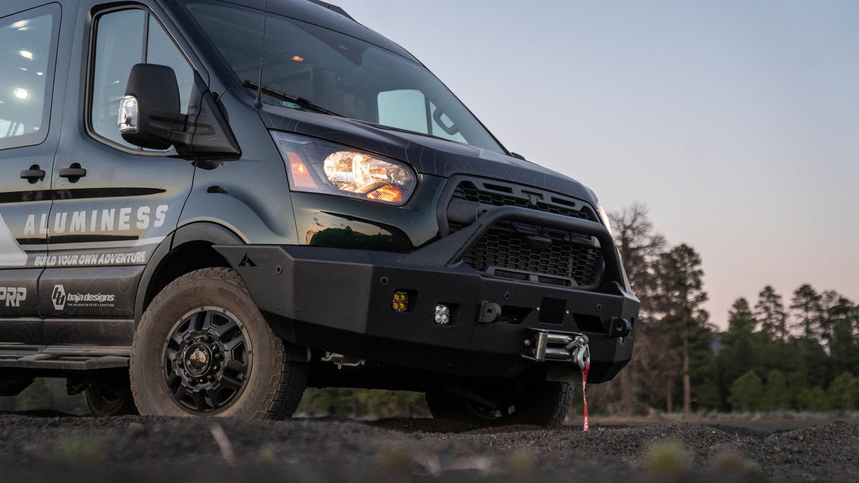 Aluminess 2020+ Ford Transit Front Winch Bumper With Bull Bar