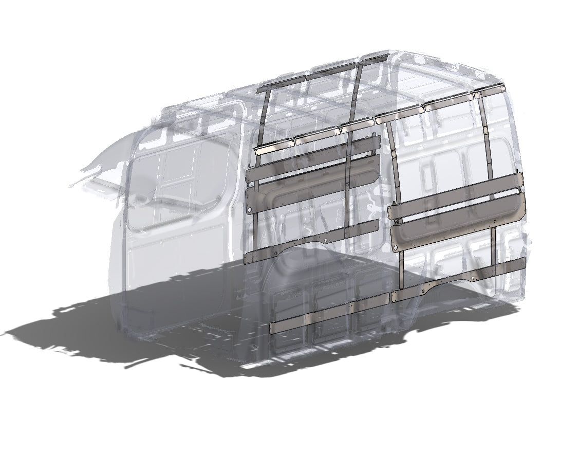 RB Components 2007+ Sprinter Van - Vertical Wall Brace Kit