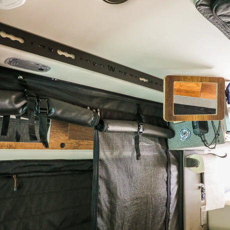 Canyon Adventure Vans L-Track PRO for Overhead Sliding Door for Storyteller Overland Mode