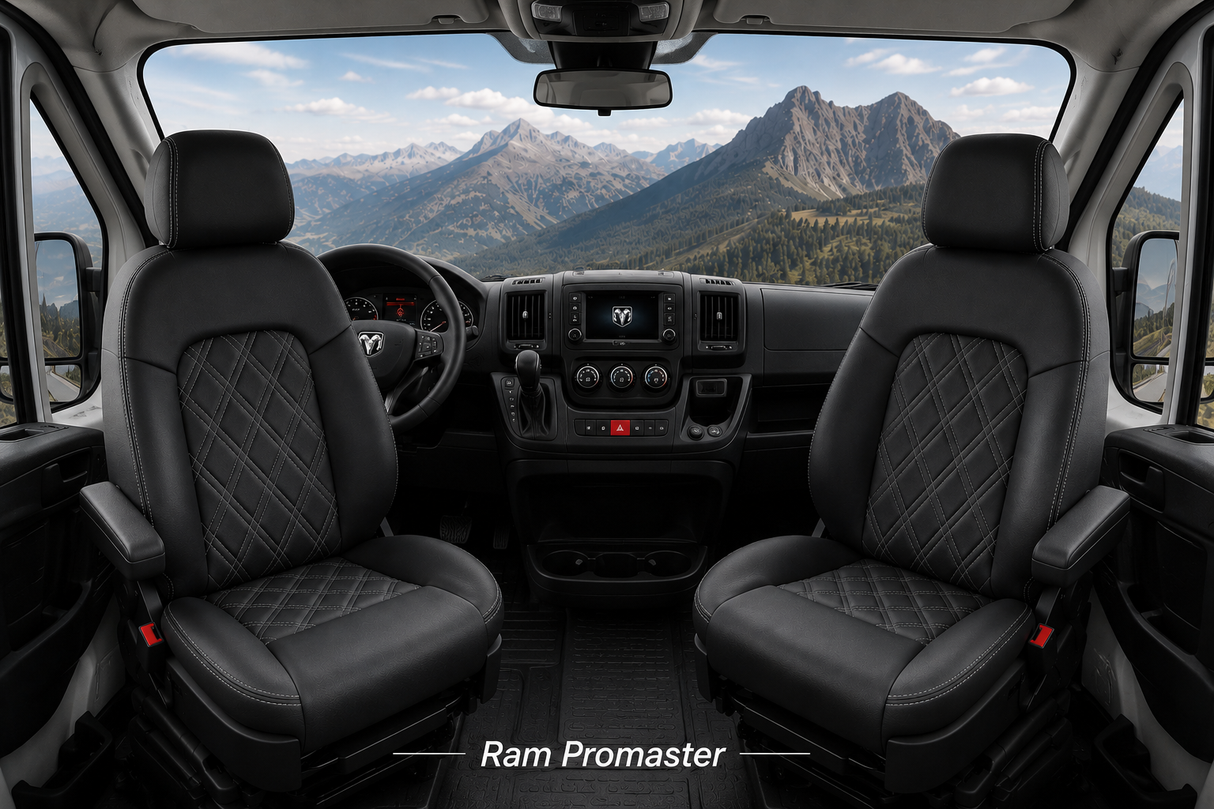 Ram ProMaster Seat Covers 1st Row - 1500 / 2500 / 3500 Cargo Van 2017-2026
