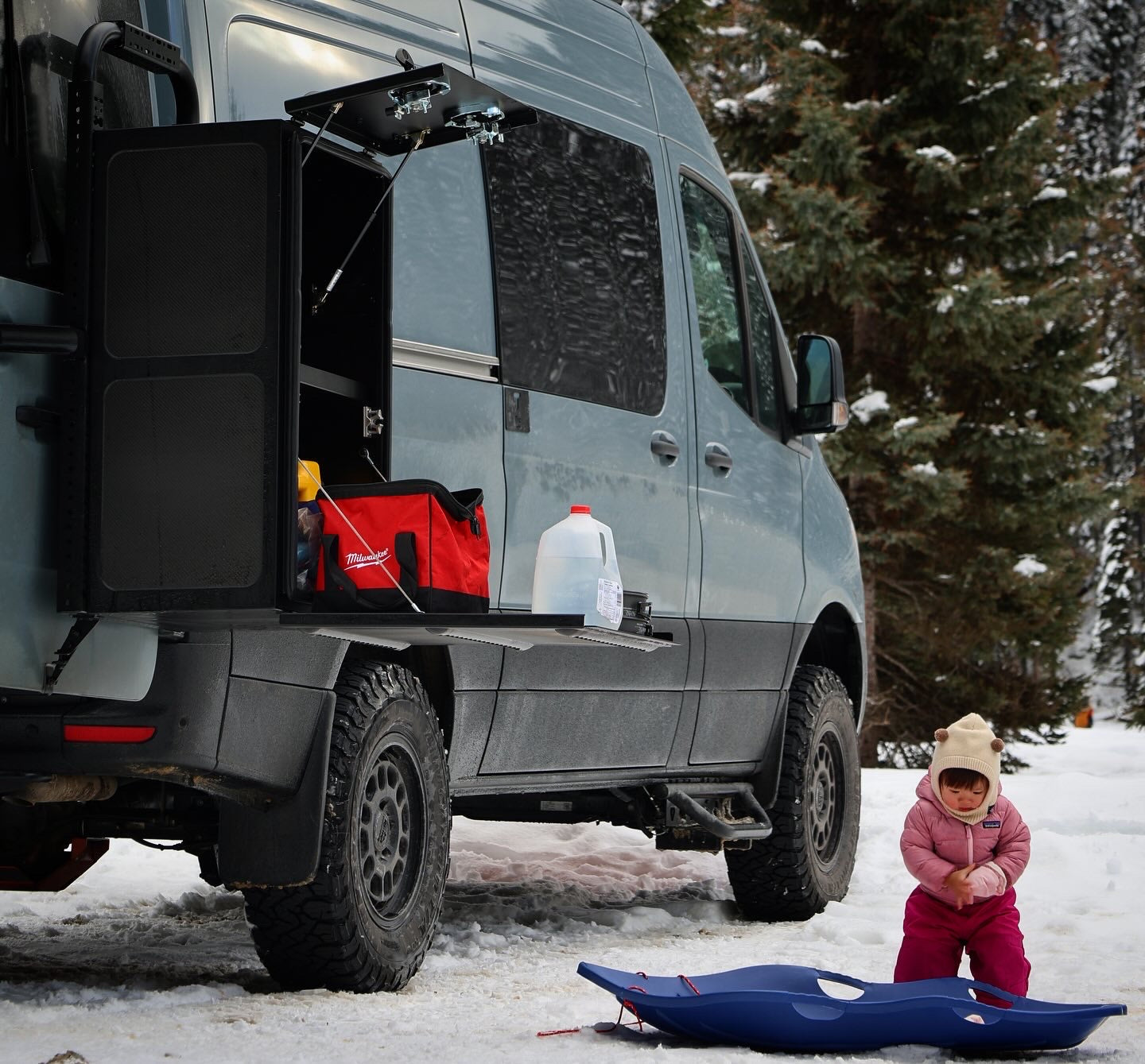 Tec Vanlife 2019+ Mercedes Sprinter Rear Door Aluminum No Drill