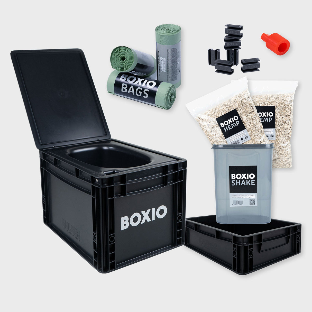 Boxio Toilet Max Plus Composting Toilet Starter Kit