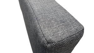 RB Components 76" Fabric-Loose Back Rest Triangle Cushion-  Charcoal Cloth